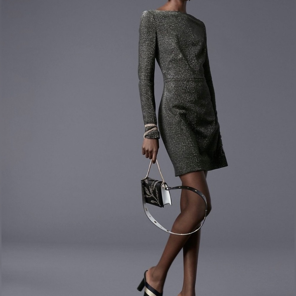 Diane von Furstenburg metallic dress